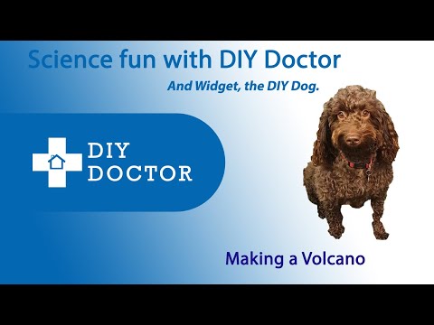 Kids fun science with DIY Doctor. Making a Volcano