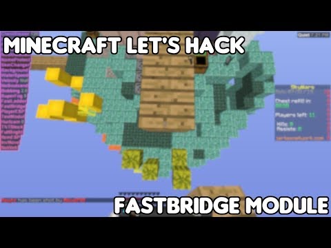 FastBridge / Eagle Module | Minecraft Let's Hack | Free Minecraft Hack Client / Invis Hack Client