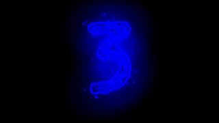 A Cinema 4D spline morph counting from 1-5