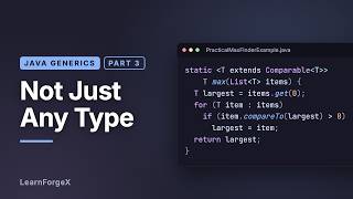 Details Java Bounded Type Parameters: extends, Multiple Bounds and Comparable News