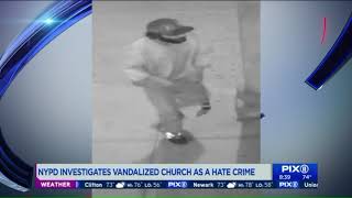Police investigate vandalism at Manhattan church