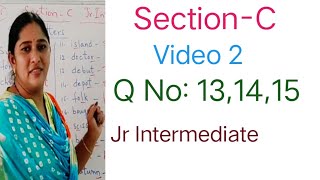 Section-C                               Jr Intermediate
