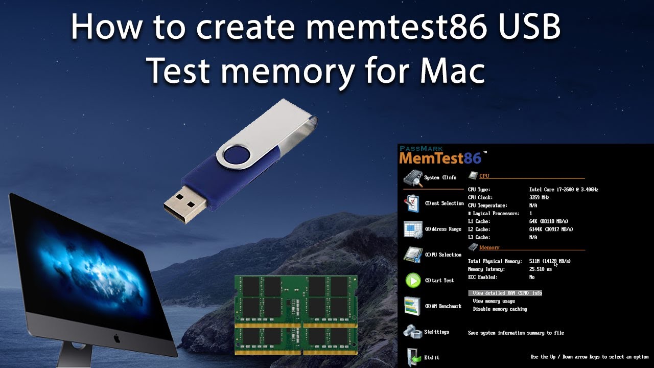 bind Kammerat partiskhed How to create Memtest86 USB for Mac | How to Test iMac Memory - YouTube