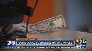 Small businesses forced to raise prices