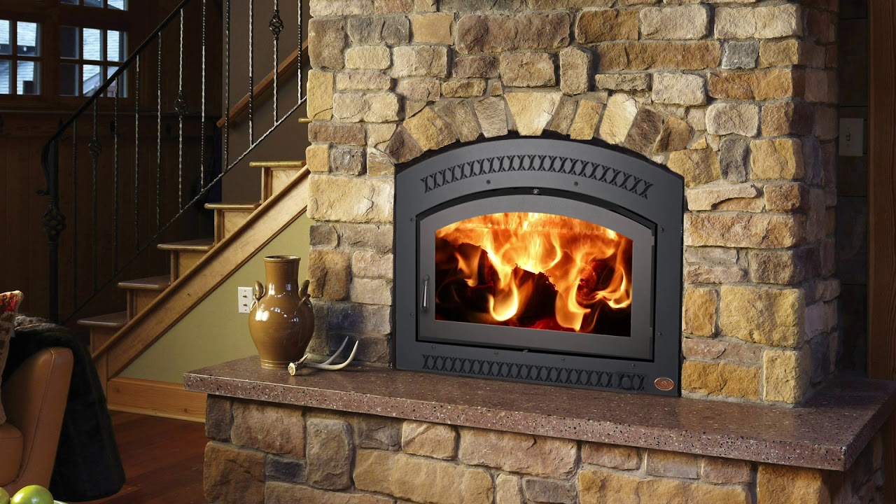 Fireplace Xtrordianir 36 Elite Wood Fireplace Burning Footage - YouTube