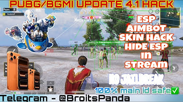PUBG/BGMI NEW UPDATE 4.1 SAFEST iOS/iPAD HACK || PUBG MOBILE SAFE IPHONE CHEAT || BGMI SAFE ESP HACK