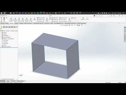 Knit Surface (Solidworks Intermediate Workshop)
