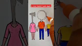 A Cute Family... with a Sharp Twist #shorts #family #art