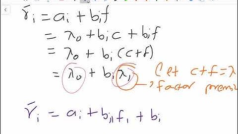 Arbitrage Pricing Theory: APT