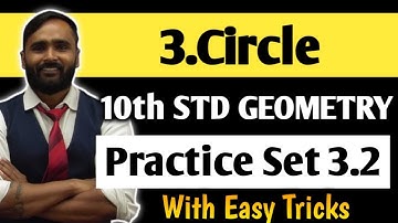 10th GEOMETRY | 3.CIRCLE | Practice Set 3.2 | PRADEEP GIRI SIR