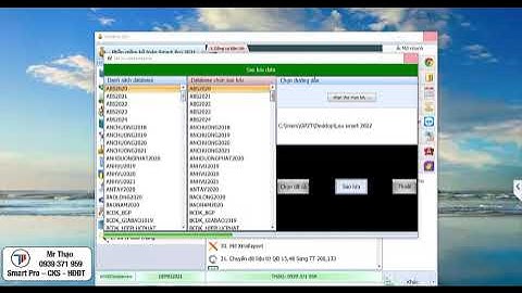 Sao lưu hàng loạt DATABASE SmartPro 2022 | Mr Thạo 0939 371 959