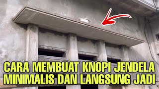 How to Make a Minimalist Concrete Window Canopy