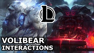 Volibear Interactions with Other Champions | QUARREL BETWEEN BROTHERS | League of Legends Quotes