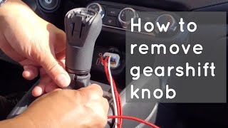 How to remove the gearshift knob from your manual transmission Nissan #machinemods