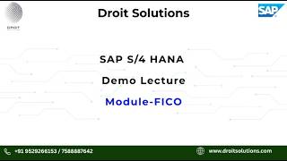 DEMO - SAP FICO BY DROIT SOLUTIONS screenshot 2