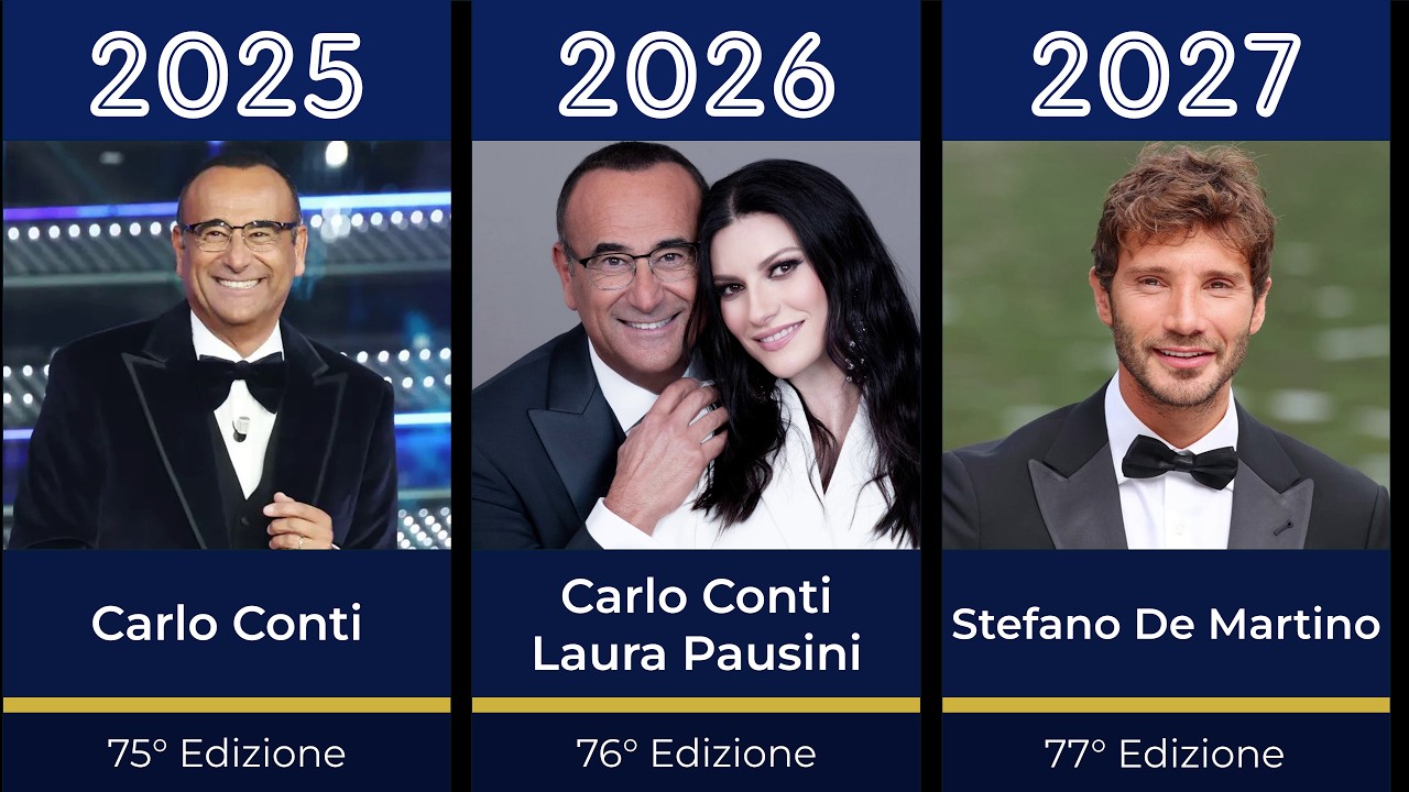 SANREMO 1951-2027 🎤 TUTTI i presentatori 😱