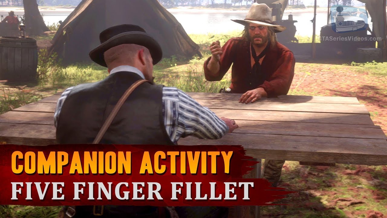 Red Dead Redemption 2 - Companion Activity #5 Five Finger Fillet (Micah) - YouTube