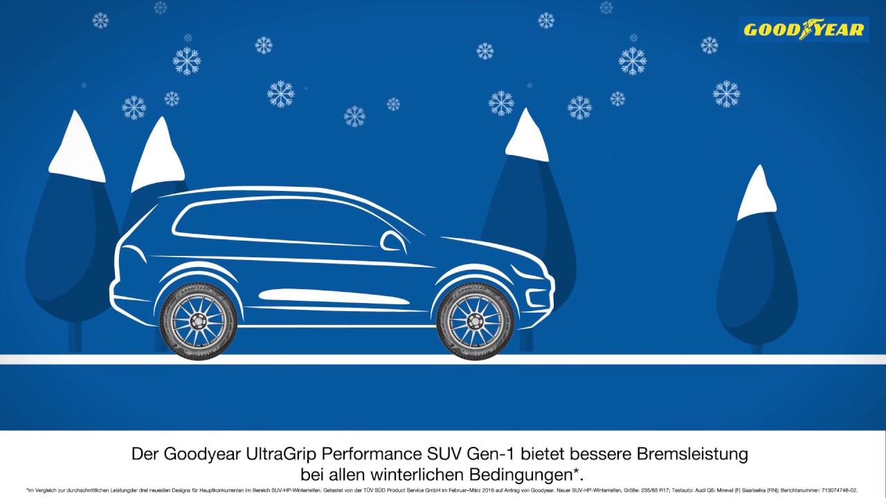 [Sonderpreis für begrenzte Menge] Goodyear Ultragrip Performance Gen-1, Winterreifen YouTube SUV SUV - High-Performance