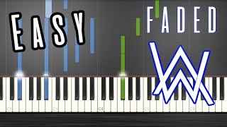 Faded (Alan Walker) - Piano Tutorial By Alexandre - Easy