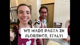 Pasta Making Class in Florence Italy!