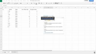 Pearson Correlation with Google Sheets