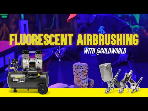 Work Meets Play: Fluorescent Airbrushing with Iwata Workshop!