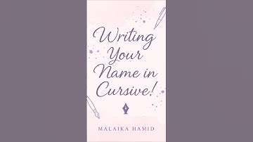 Writing your name in Cursive✨#shorts #adnan  #name #cursive #penmanship #handwriting #trending #art