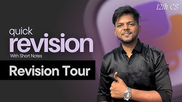 Revision Tour in Python with Short Notes | Quick Revision | Class 12 CS CBSE | Rajnath Prasad