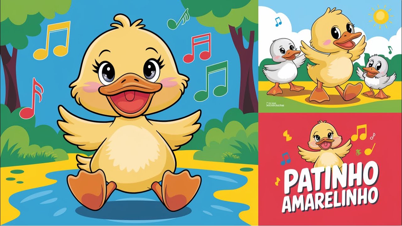 🎵 Patinho Amarelinho 🐤 – A Música Infantil Mais Fofa do Momento! - YouTube