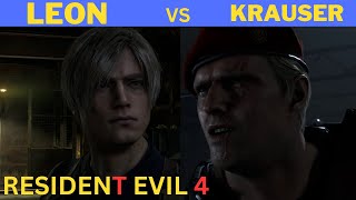 Resident Evil 4 REMAKE LEON VS KRAUSER BOSS FIGHT