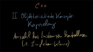 041 - Singleton-Klasse - C++ Tutorial Deutsch Singleton S Mini Mart