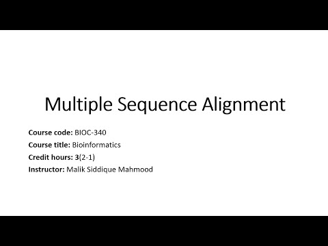 Multiple Sequence Alignment Part-I | MSA | CLUSTAL | Bioinformatics