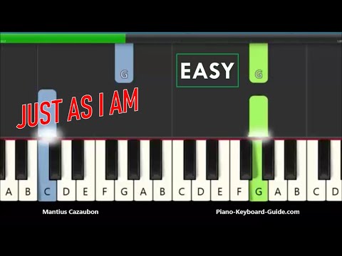 Just As I Am Without One Plea Easy Piano Tutorial   Christian Hymn