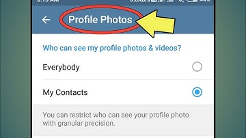 Telegram Dp Privacy Setting | Who Can See My Profile Photo On Telegram 📱