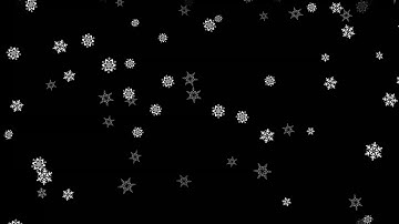 Digital Snowflakes Falling | Loop Video in 4K