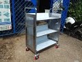 Trolley buku dan Arsip stainless steel – Stainless steel Books trolley 3 level – Library book cart