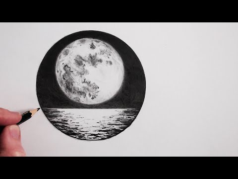 Video: How To Draw The Moon
