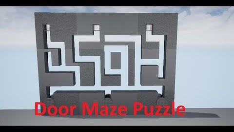UE4 Door Maze Puzzle