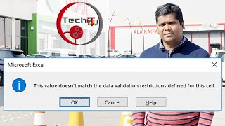 How to fix The value doesn't match The data validation Restriction