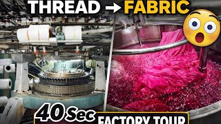 How Fabric is Made | Knitting to Dyeing & Finishing (Full Process)