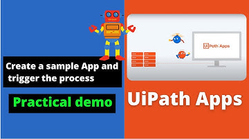 Uipath Apps Tutorial|Build your first App|Tutorial to create the App and to trigger the process