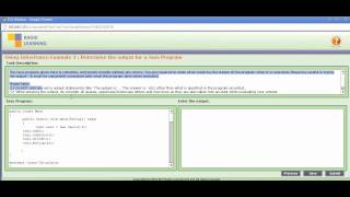 Actionable Demo | Determining Output of Java Program Task Centric Assessment
