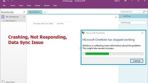 Fix All OneNote Issue Not Responding, Data Sync, Stop Working