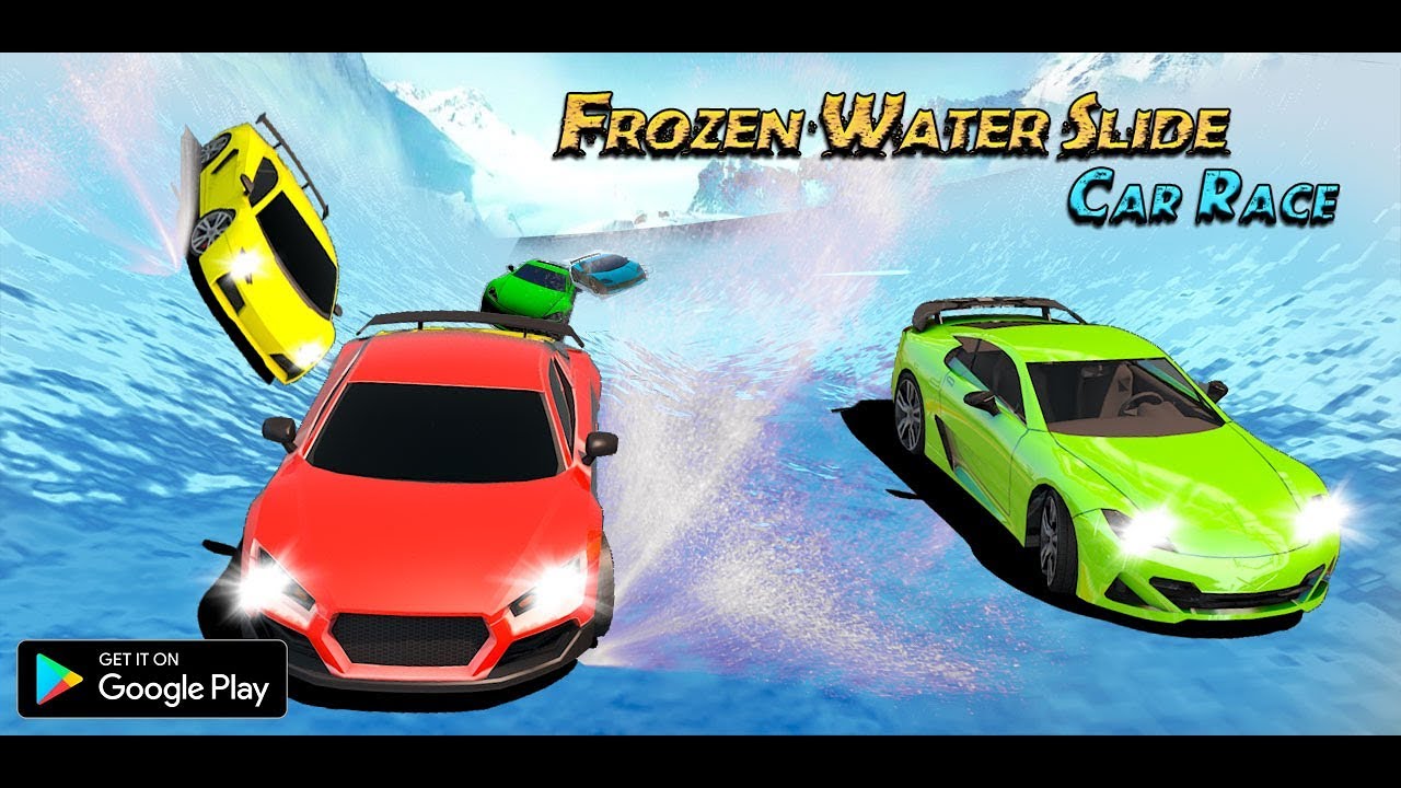 Frozen Water Slide Race MOD APK cover