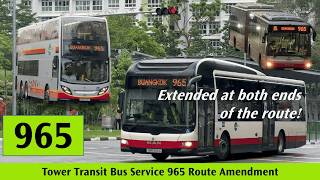 Tower Transit Bus Service 965 Route Amendment
