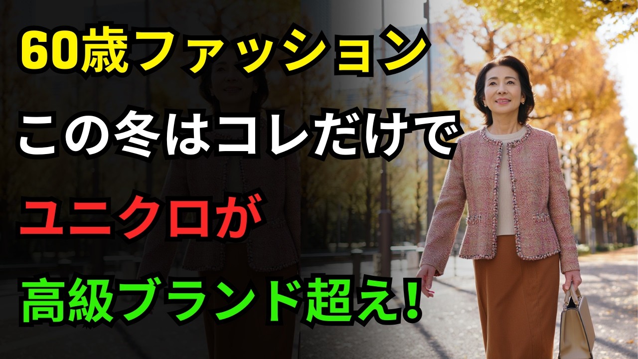 「基本アイテムが高級ブランドのように見える3つの秘訣｜冬コーデの正解」｜冬ファッション｜60歳のファッション