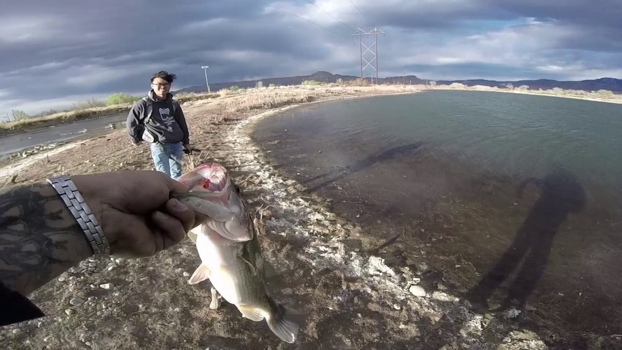 Spring Bass Fishing, He HOOKED a BIG one!!