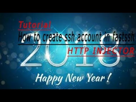 Tutorial:How to make a ssh account in fastssh(HTTPINJECTOR) - YouTube