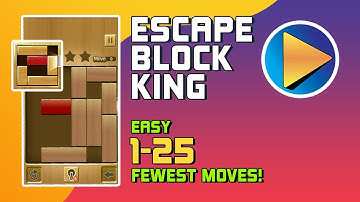 Escape Block King Easy Levels 1 to 25 Walkthrough [100% Perfect!]