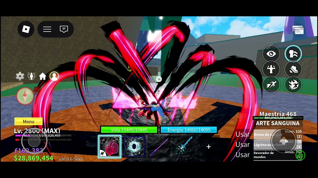 Meu combo de arte saguina, portal e gravity blade